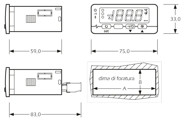 EVCO EVK802 Digital Controller - Installation