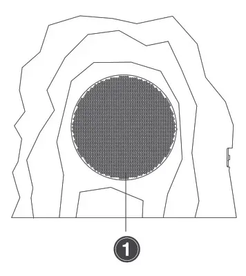 SYLVANIA SP247-B Rock Bluetooth Outdoor Speaker- Front View