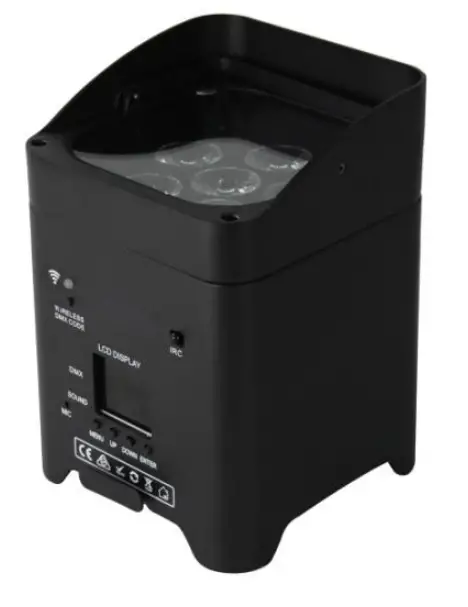 V SHOW 6 18W RGBWA UV 6in1 Battery wireless DMX WIFI Remote LED Up Light-