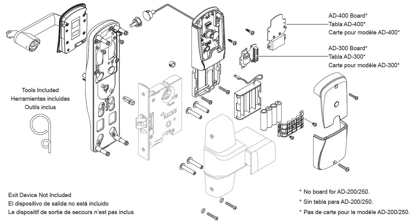 SCHLAGE AD-200 Offline Commercial Keypad Lock fig 1