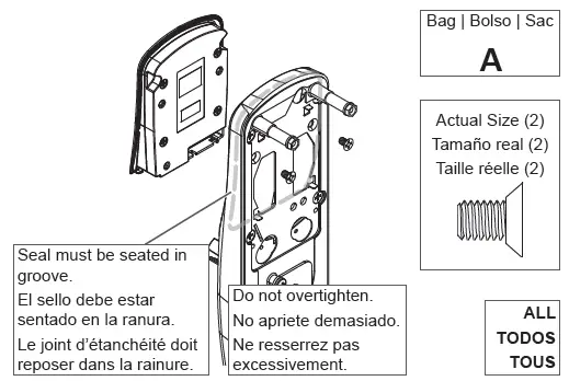 SCHLAGE AD-200 Offline Commercial Keypad Lock fig 12