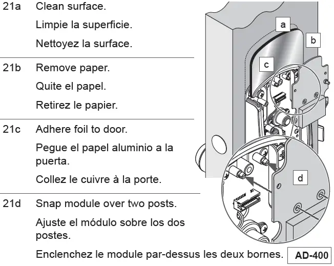 SCHLAGE AD-200 Offline Commercial Keypad Lock fig 22