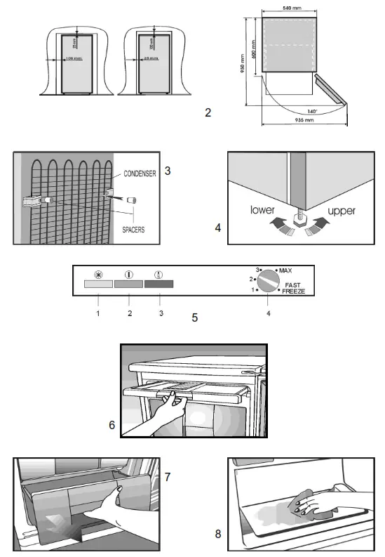 beko FSA13030N Freestanding Upright Freezer - fig 1