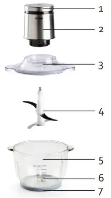 DOMO DO9244MC Maxi Chopper - PARTS