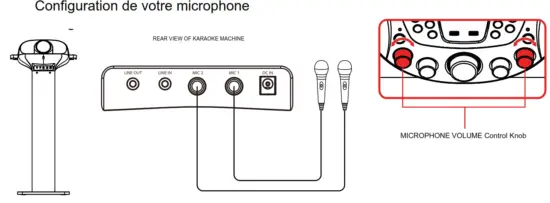 STARION KS829 B Bluetooth Karaoke Machine - Microphone