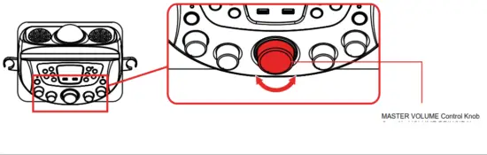 STARION KS829 B Bluetooth Karaoke Machine - volume