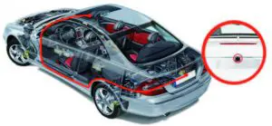 FIG 11 Install the rear camera.