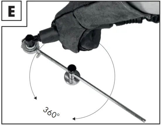 PARKSIDE PPKS 35 B2 Circle Cutter - Fig E