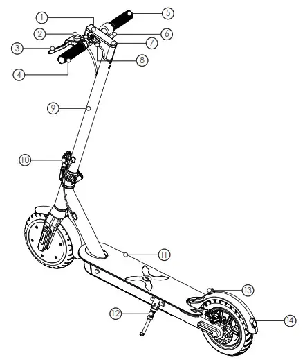 HOVER 1 H1 JVE JIVE Electric Folding Scooter - HOVER-1 JIVE