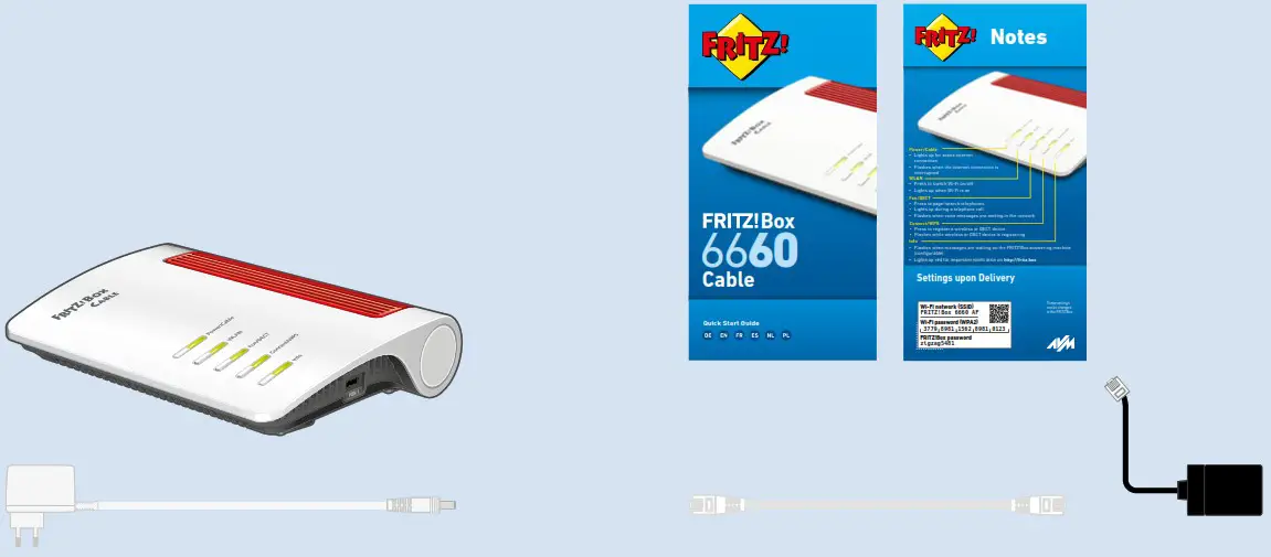 FRITZ 6660 Cable WLAN Router - Package Contents