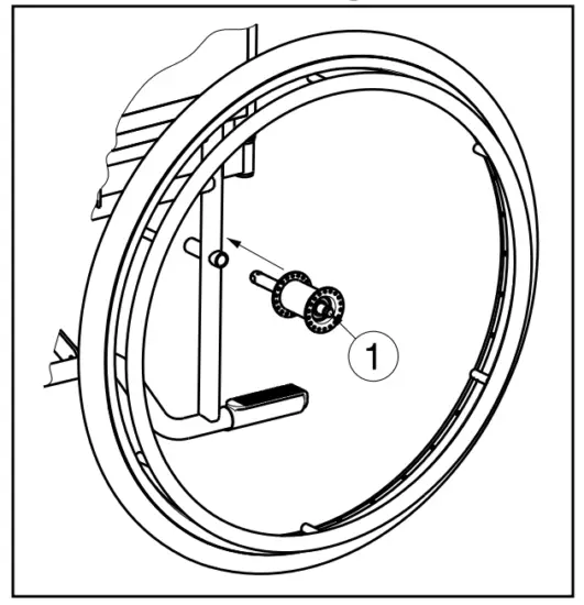 VERMEIREN 28 Steel Wheelchair for Obese People - Mounting