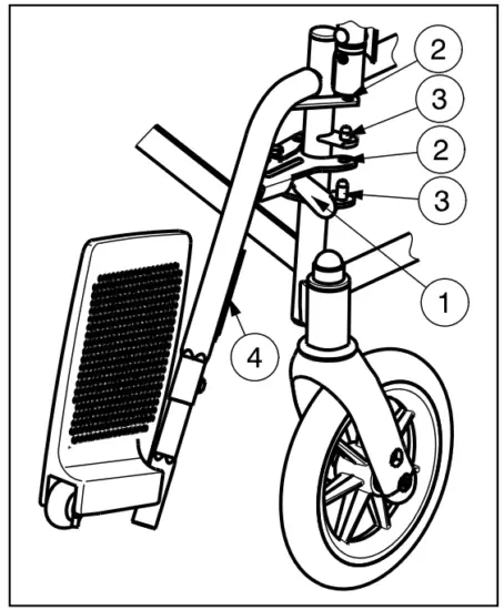 VERMEIREN 28 Steel Wheelchair for Obese People - parts 1