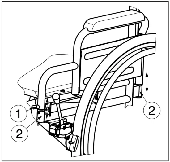 VERMEIREN 28 Steel Wheelchair for Obese People - parts 2