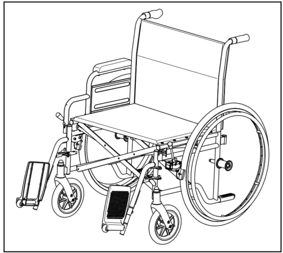 VERMEIREN 28 Steel Wheelchair for Obese People - parts 4