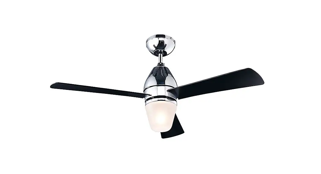 Colours Sj44-3-1l Shek Modern Chrome Effect Ceiling Fan Light Instruction Manual