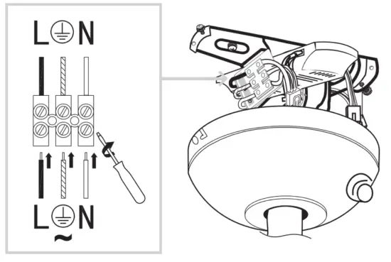 colours SJ44 3 1L Shek Modern Chrome Effect Ceiling Fan Light - Fig