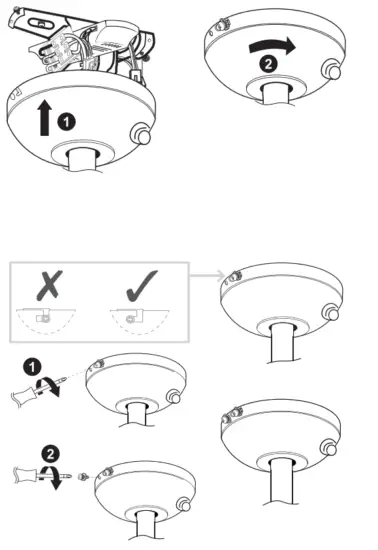 colours SJ44 3 1L Shek Modern Chrome Effect Ceiling Fan Light - Fig