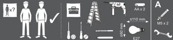 colours SJ44 3 1L Shek Modern Chrome Effect Ceiling Fan Light - Fig