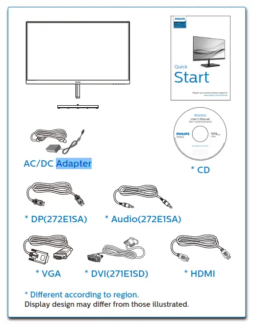PHILIPS Monitor E line - Adapter