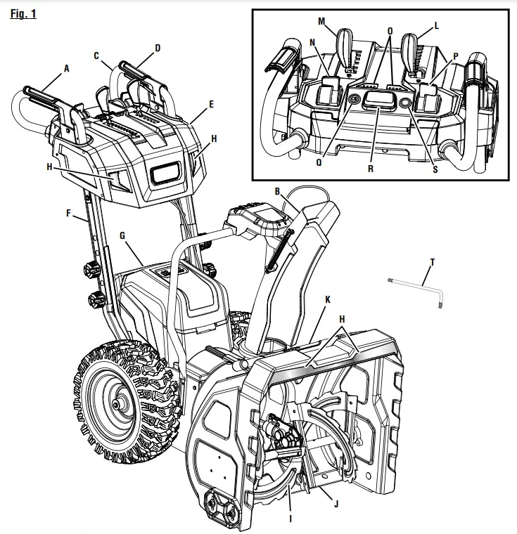 RYOBI RY40807 40V HP Brushless 24 Inch Two-Stage Snow Blower Kit - fig 15