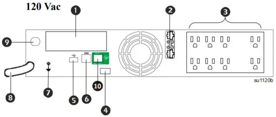 SMX750 VA Smart UPS X VA Rack Mount 2U with APC SmartConnect - Rear Panel