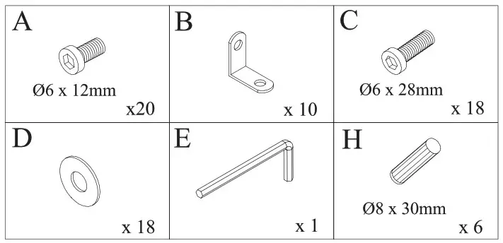 TAGU Fireplace MAGNA Parts 1