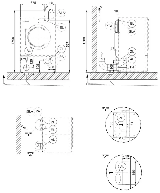 Miele PDR 944 Professional Vented Dryer - Installation