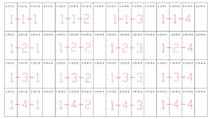 Diagram of installation number