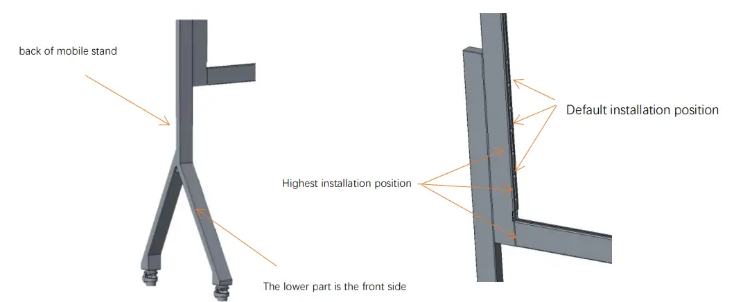 Install support legs