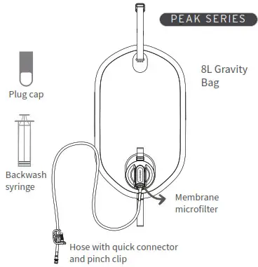 LifeStraw Peak Series Gravity Water Filter System 8L - Gravity Water Filter