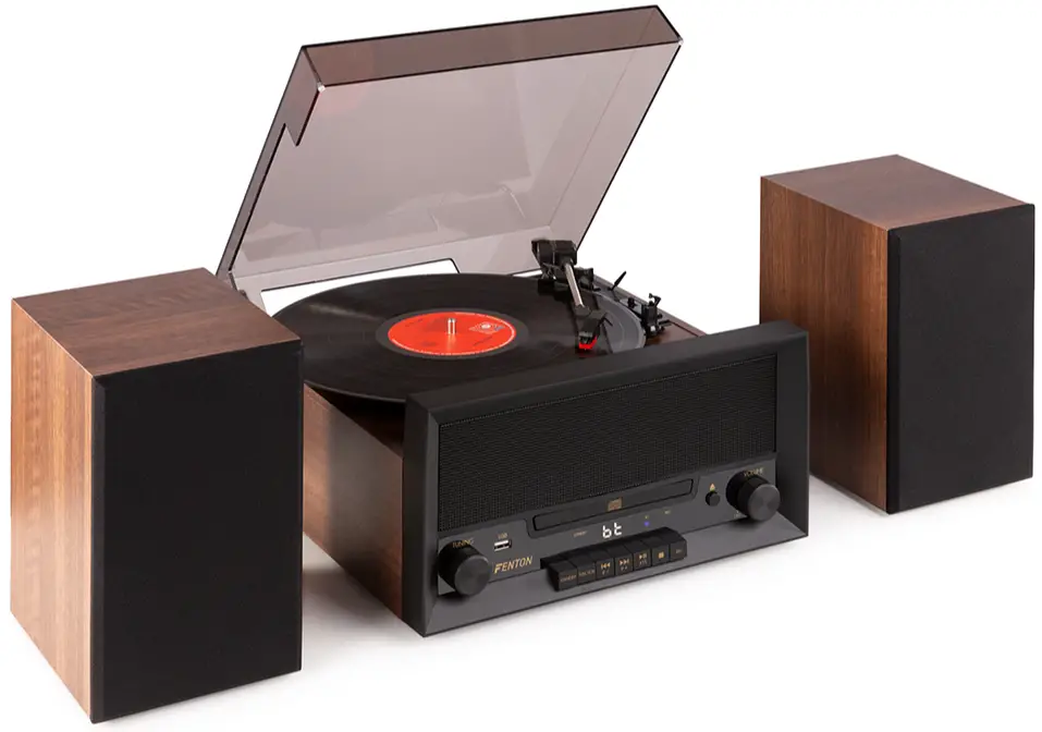 FENTON RP135WSET Record Player and Speakers