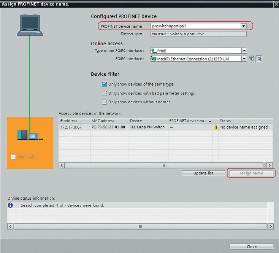 LAPP IP67 Profinet Switch 8 Port Managed - Fig 10