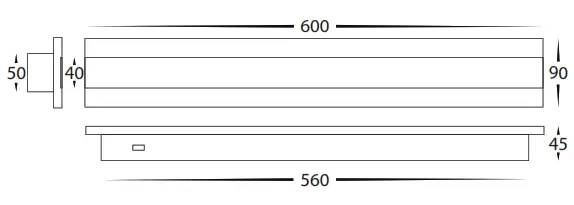 havit HV3581T BLK Barline Wall Light - FIG1