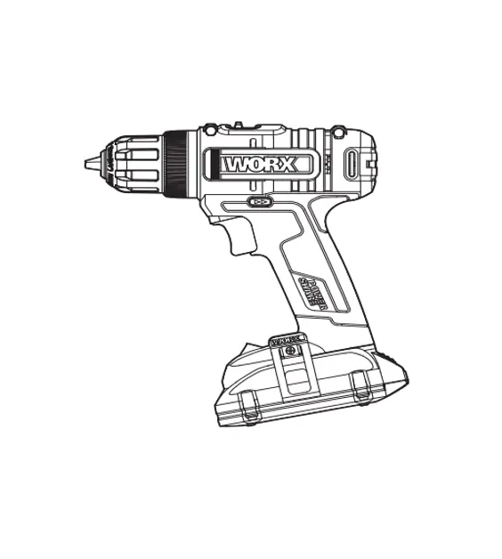 Worx Wx100l 20v Chuck Drill Driver Instruction Manual