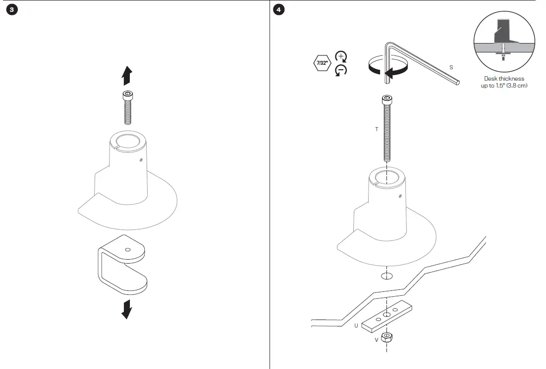 innovative STX-33S Staxx 3 Over 3 Monitor Mount fig 4