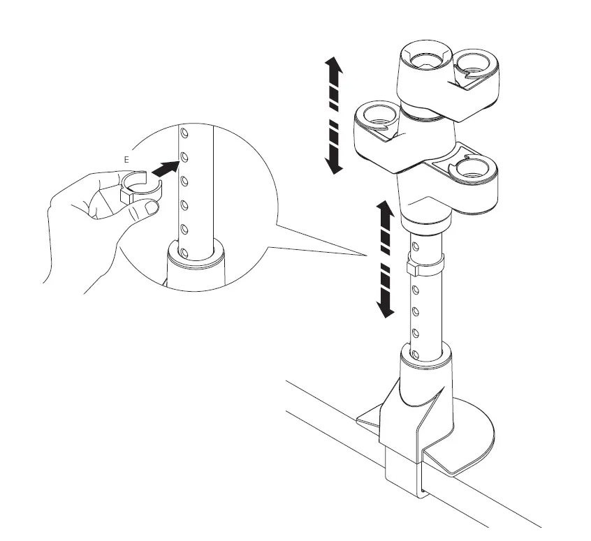 innovative STX-33S Staxx 3 Over 3 Monitor Mount fig 6