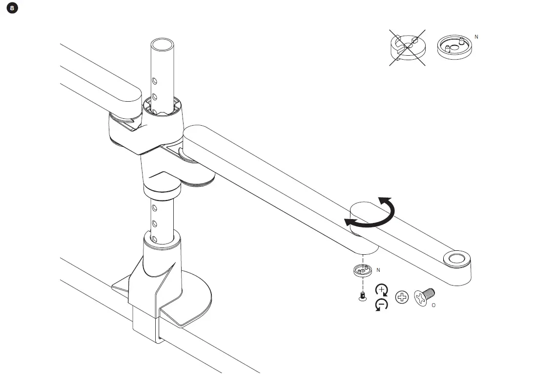 innovative STX-33S Staxx 3 Over 3 Monitor Mount fig 8