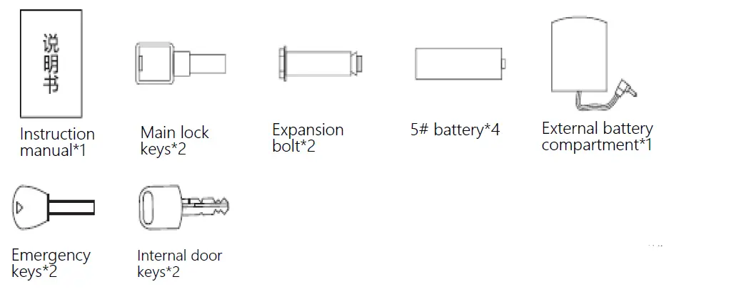 deli 4078 Electronic Password Safe Household Small Safe Office Box FIG 1