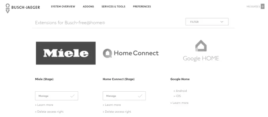 BUSCH JAEGER Busch free@home Home Automation Control Panel - Procedure