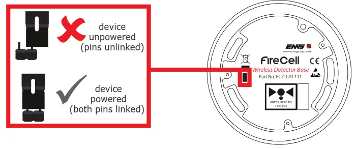 Firecell FCX 178 001 Wireless Remote Indicator Module - PIN
