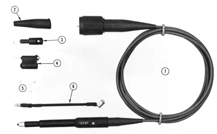 Tektronix P6056 Oscilloscope Probe - accessories