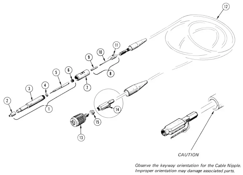 Tektronix P6056 Oscilloscope Probe - part list 4