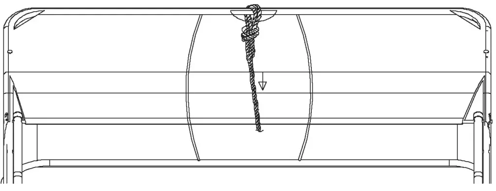 Brinly STS 42BHDK Tow Behind Lawn Sweeper - bag frame