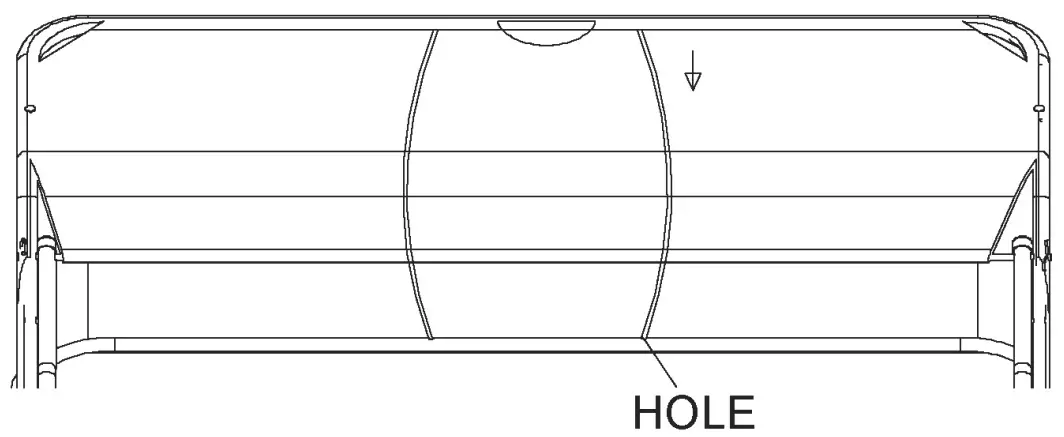 Brinly STS 42BHDK Tow Behind Lawn Sweeper - hopper support