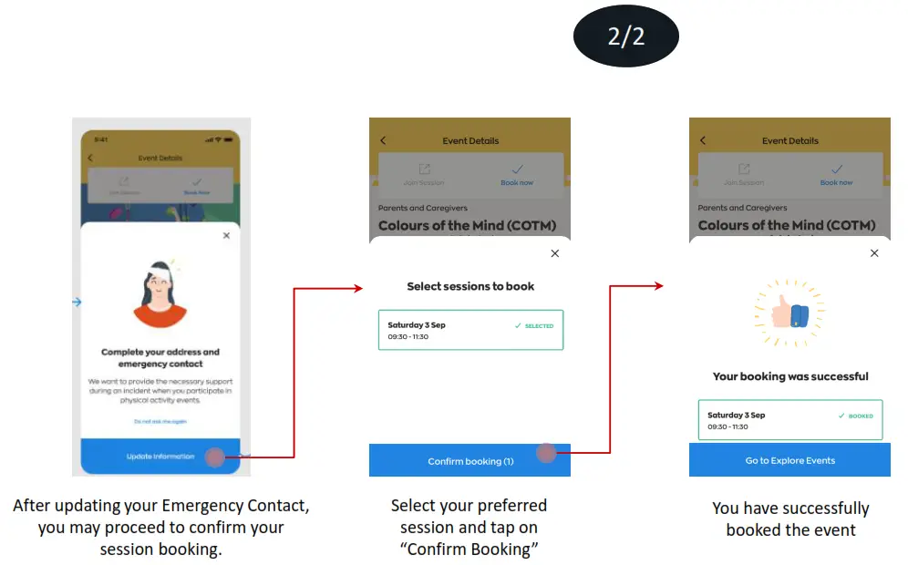 HealthPromotionBoard Healthy 365 App - E V E N T S B O O K I N G