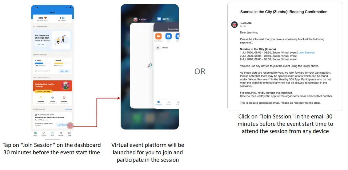 HealthPromotionBoard Healthy 365 App - dashboard