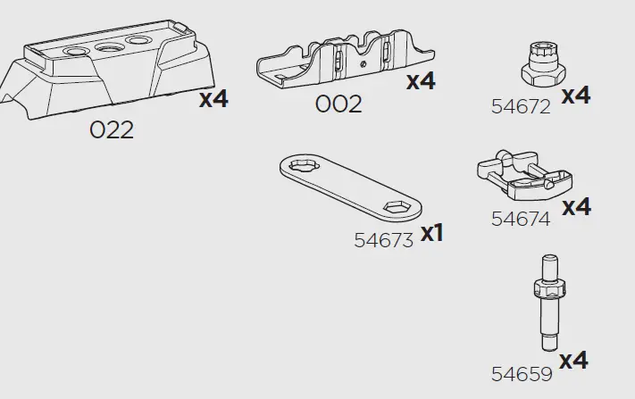 THULE 187005 Fixpoint Kit 1