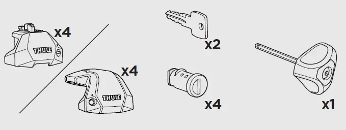 THULE 187005 Fixpoint Kit 2