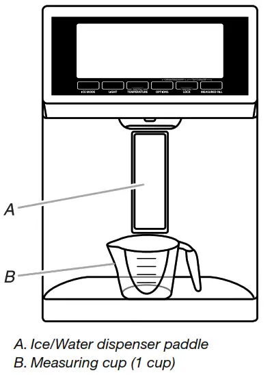 Whirlpool WRX986SIHZ Bottom Mount Refrigerator - dispenser paddle
