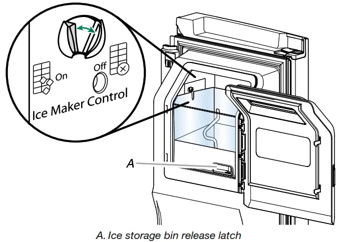Whirlpool WRX986SIHZ Bottom Mount Refrigerator - ice maker
